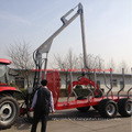 2019 Hot Selling Zm12006 12tons Heavy Duty Forest Log Loading Trailer with Crane